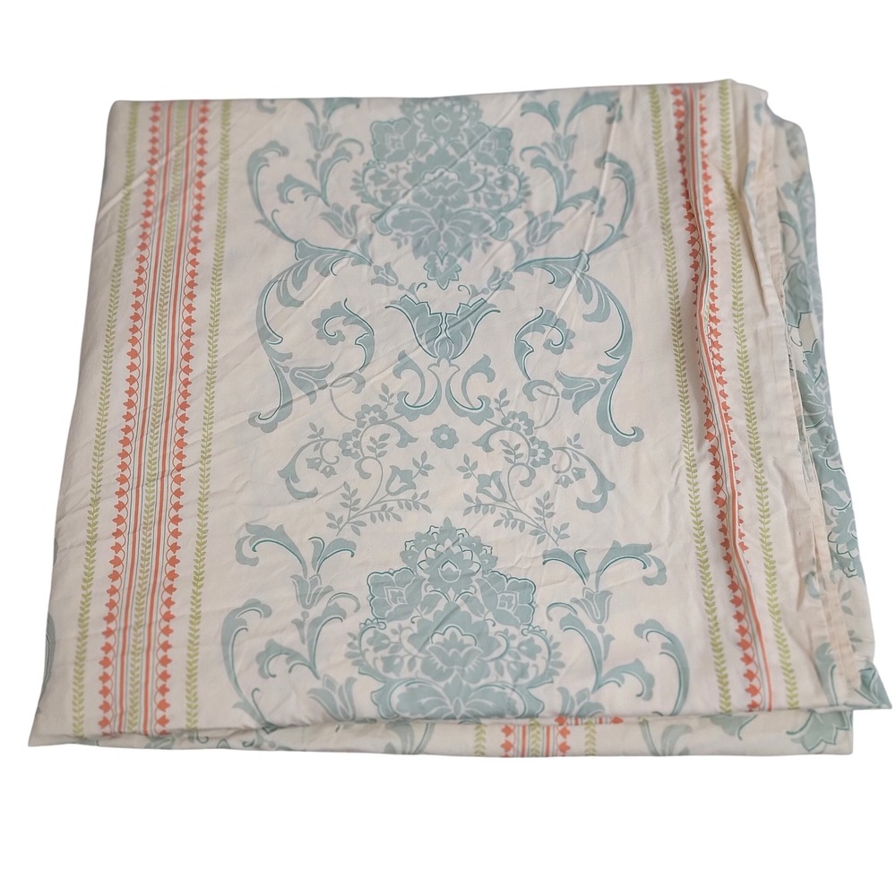 1891 by Sferra St. Tropez Cotton Duvet Cover Damask Floral Striped Queen